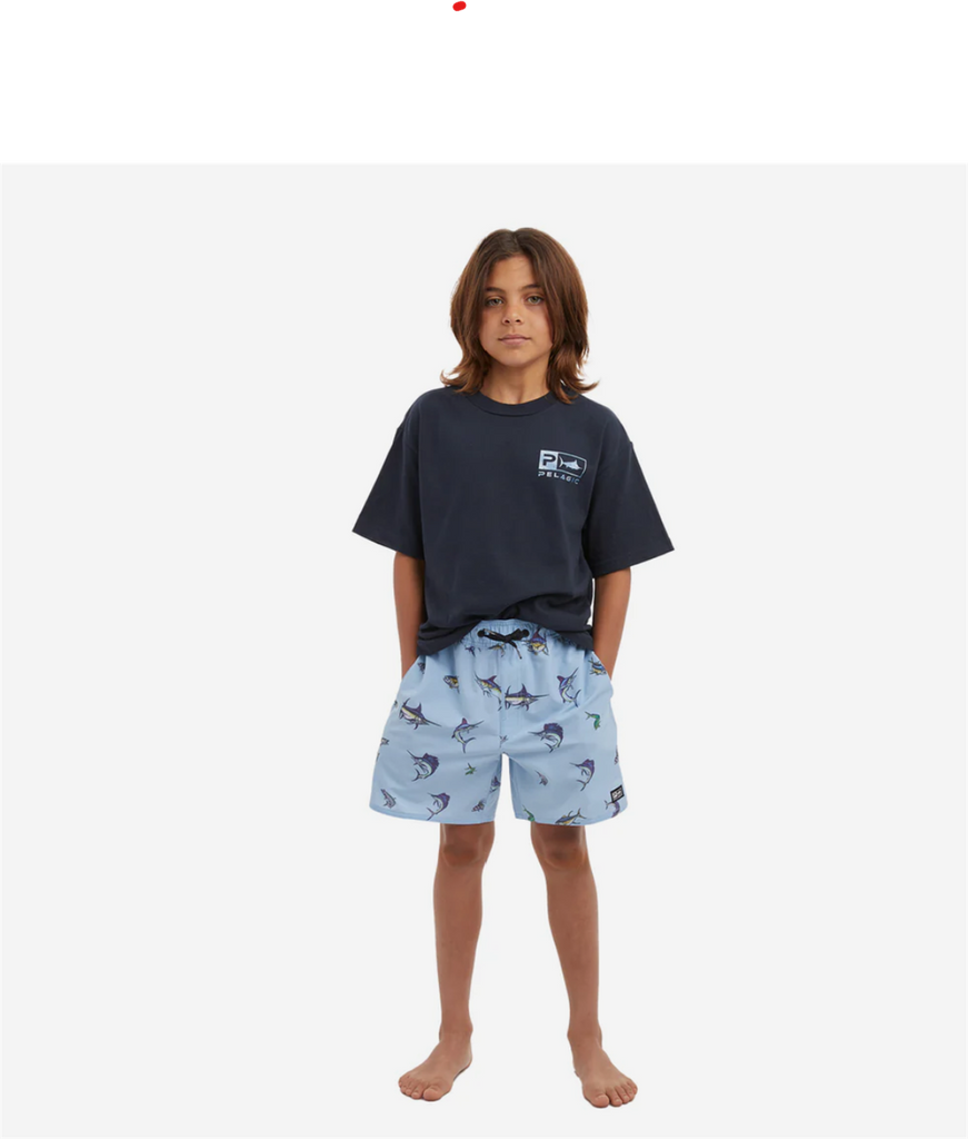 Pelagic Youth Dockside Gamefish E Waist Short Slate