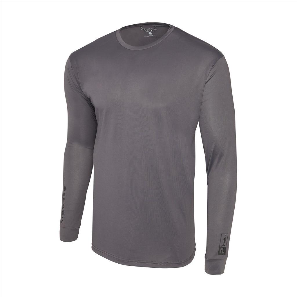 Pelagic Aquatek Solid Fishing Shirt - Graphite