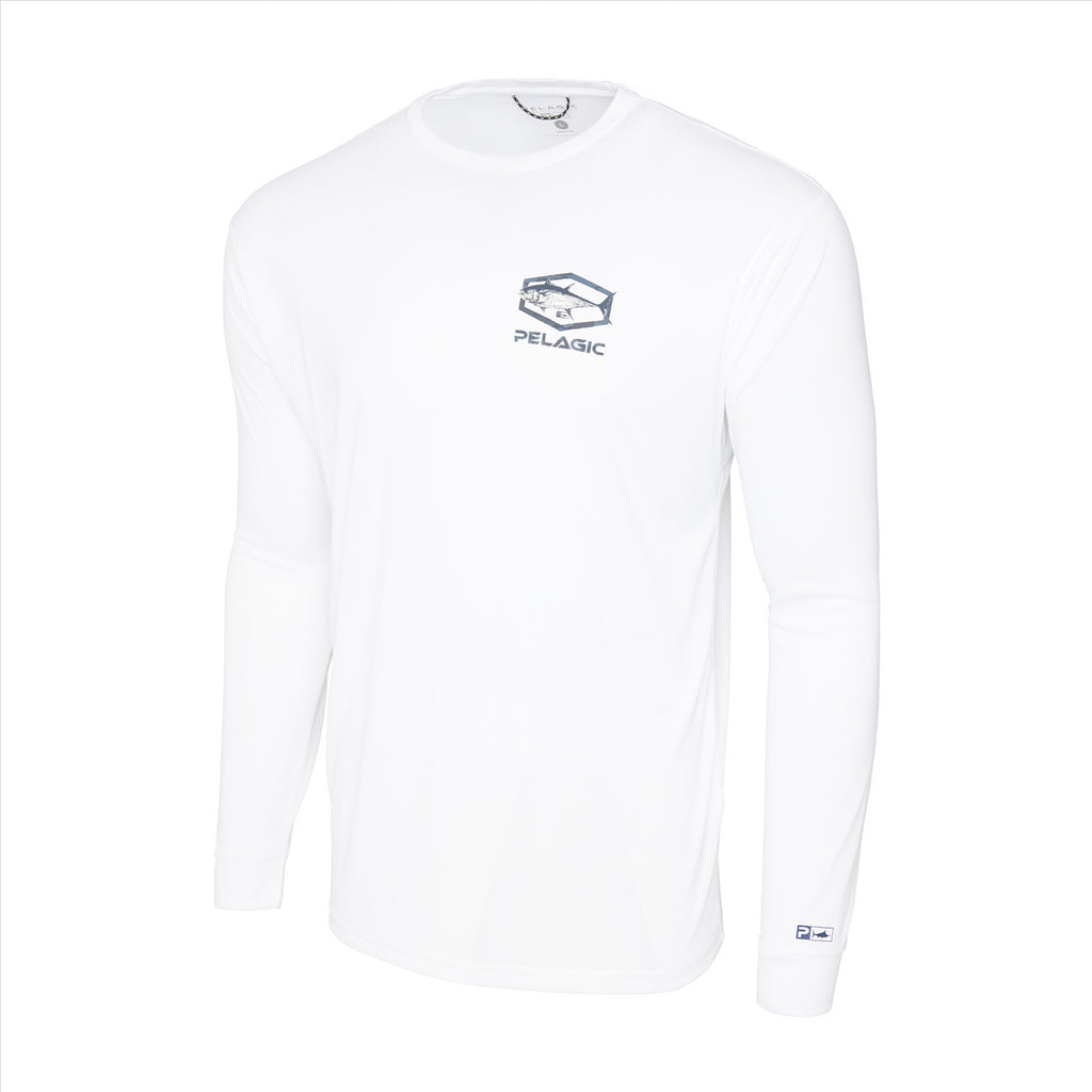 Pelagic Aquatek Target BFT Fishing Shirt - White