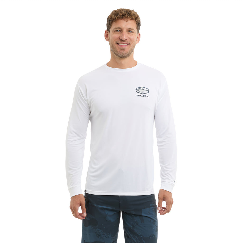 Pelagic Aquatek Target BFT Fishing Shirt - White