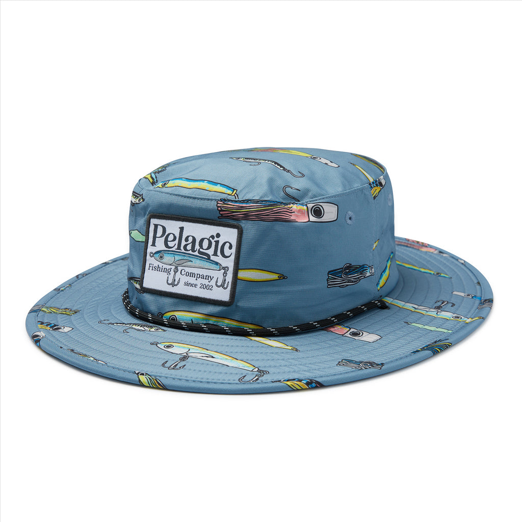 Pelagic Sunsetter Lured Bucket Hat - Windward Blue