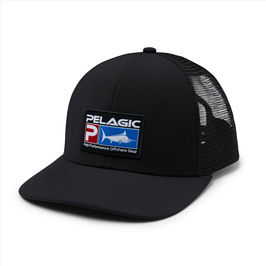 Pelagic Flybridge Icon Performance Trucker - Deluxe Black