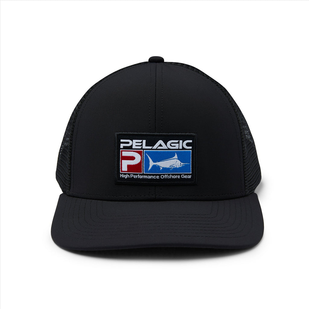 Pelagic Flybridge Icon Performance Trucker - Deluxe Black
