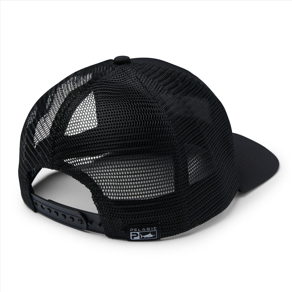 Pelagic Flybridge Icon Performance Trucker - Deluxe Black