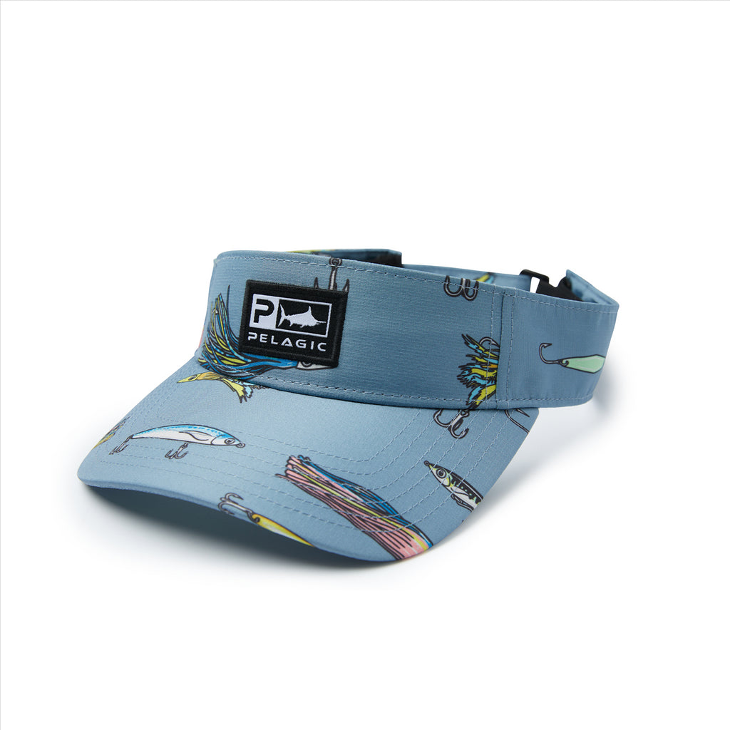 Pelagic South Point Lured Performance Visor - Windward Blue