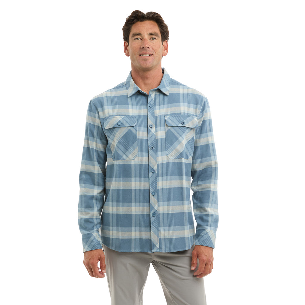 Pelagic Faroe Lightweight Flannel - Petrol