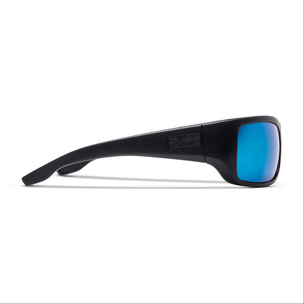 Pelagic Fish Hook - Polarised Mineral Glass - Matte Black/Blue Mirror