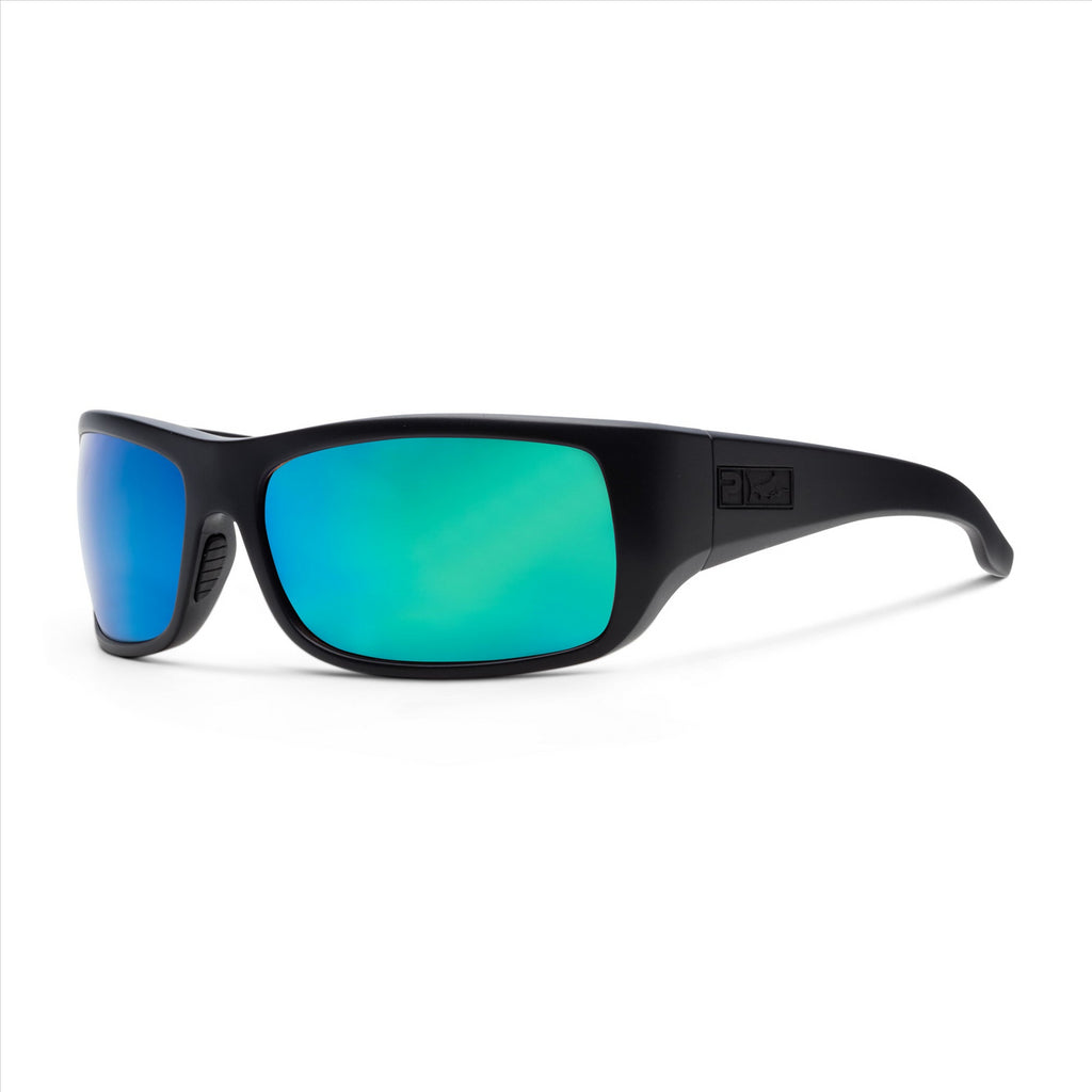 Pelagic Fish Hook - Polarised Mineral Glass - Matte Black/Blue Mirror
