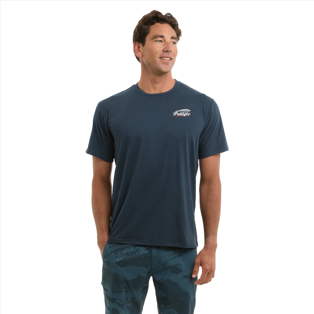 Pelagic Freespool Get Hooked Performance shirt - Dark Navy