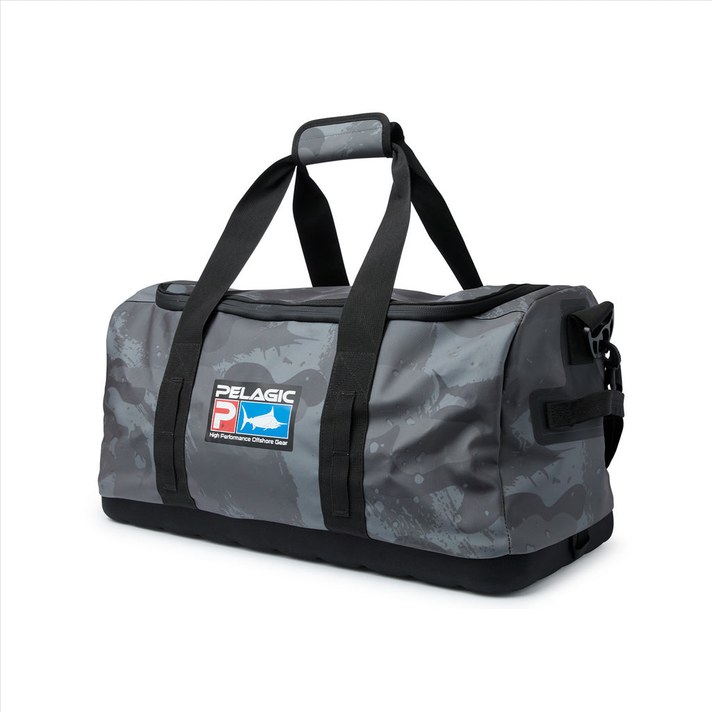 Pelagic Heavy Duty 50L Brush Camo Duffle Bag - Graphite