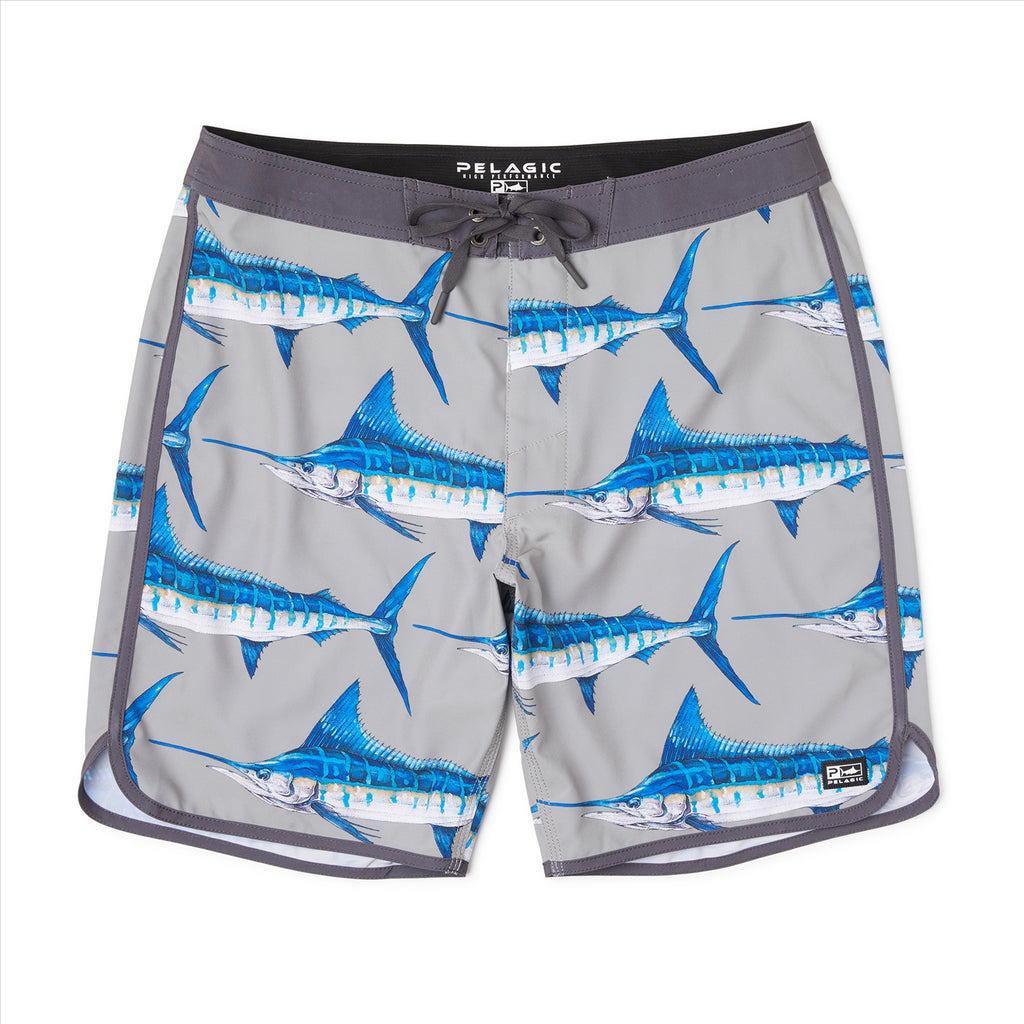 Pelagic High Spot 18" Boardshorts - Goione Marlin Grey
