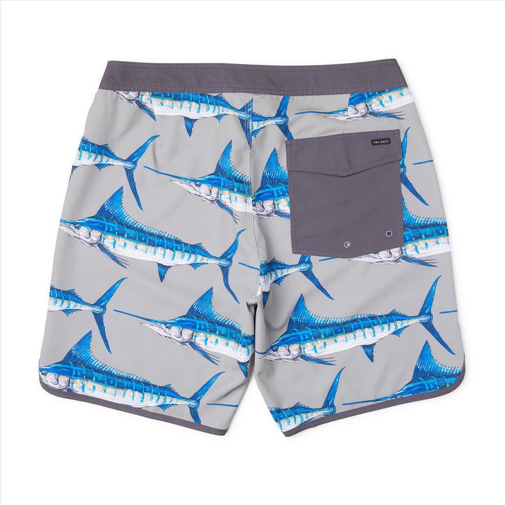 Pelagic High Spot 18" Boardshorts - Goione Marlin Grey