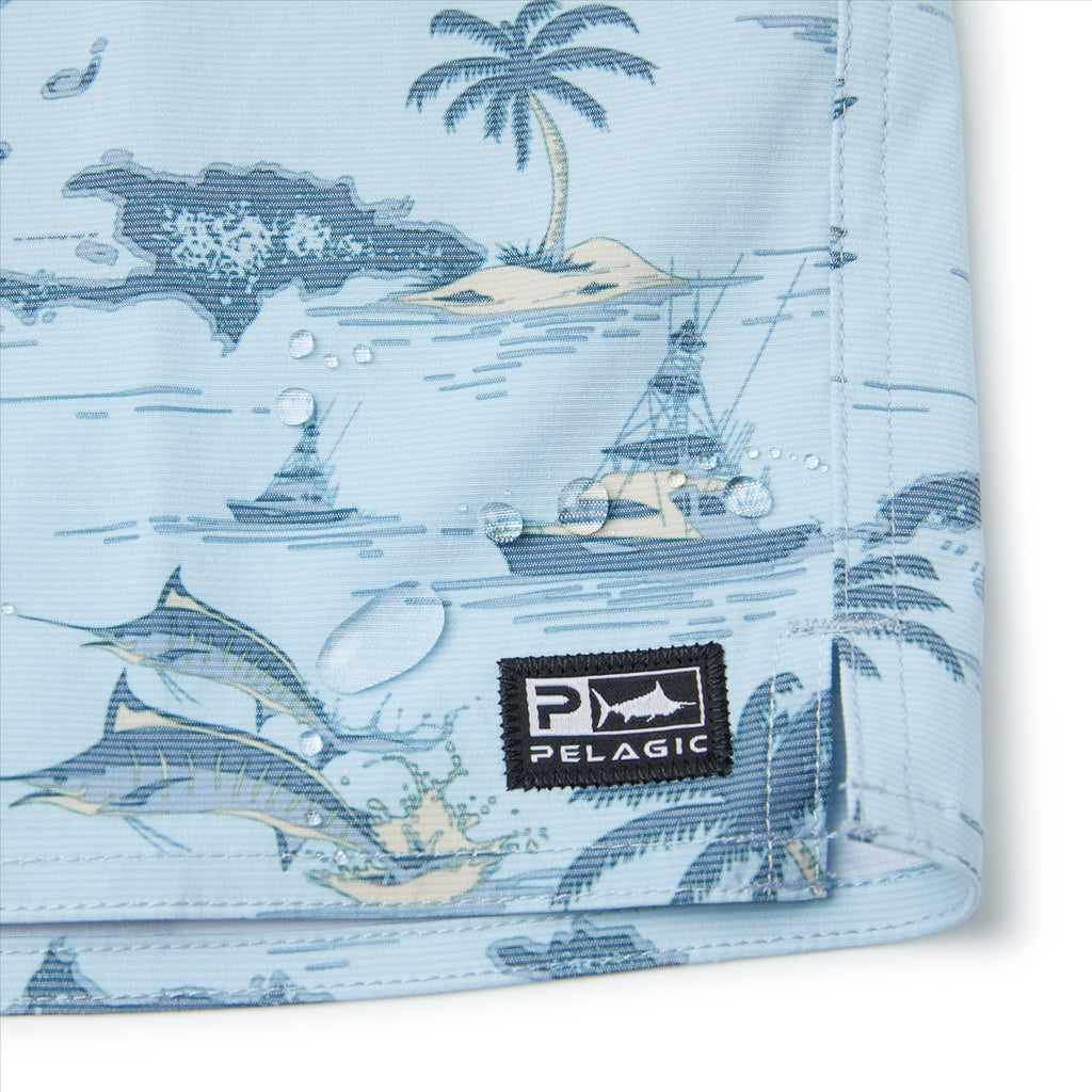 Pelagic Ledge 18" Boardshorts - Blue Fog