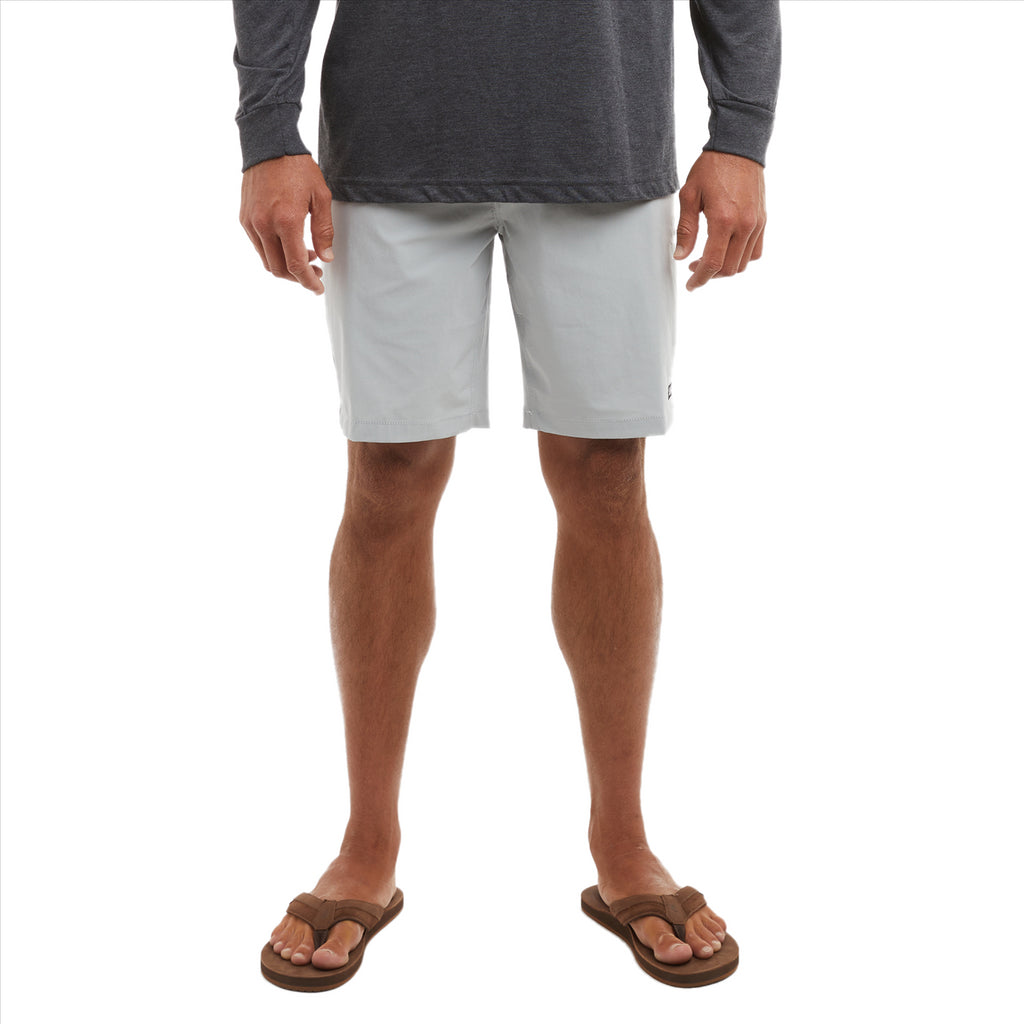 Pelagic Mako 19" Deep Sea Hybrid Shorts - Light Grey