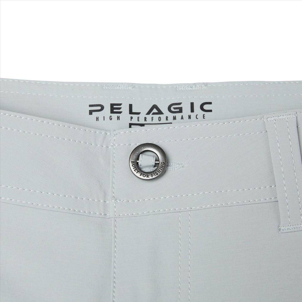 Pelagic Mako 19" Deep Sea Hybrid Shorts - Light Grey