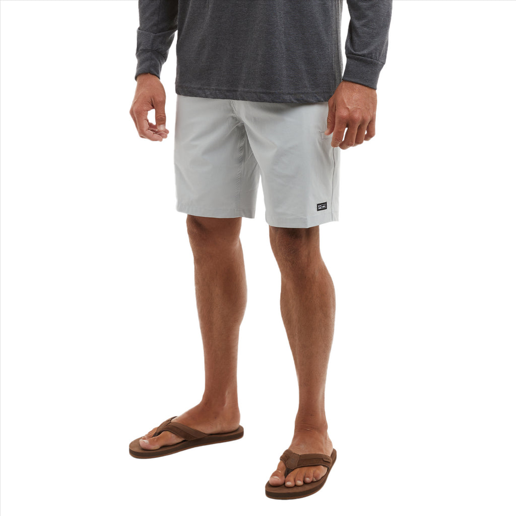 Pelagic Mako 19" Deep Sea Hybrid Shorts - Light Grey