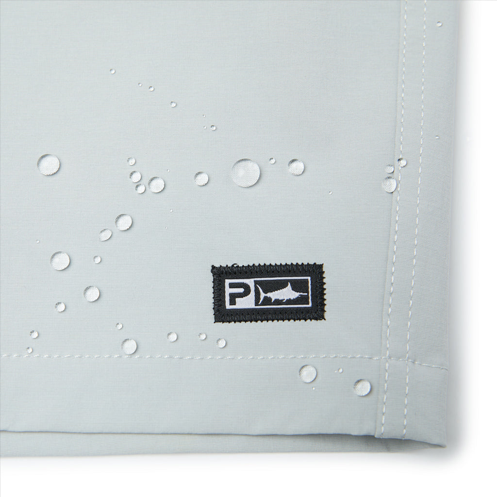 Pelagic Mako 19" Deep Sea Hybrid Shorts - Light Grey