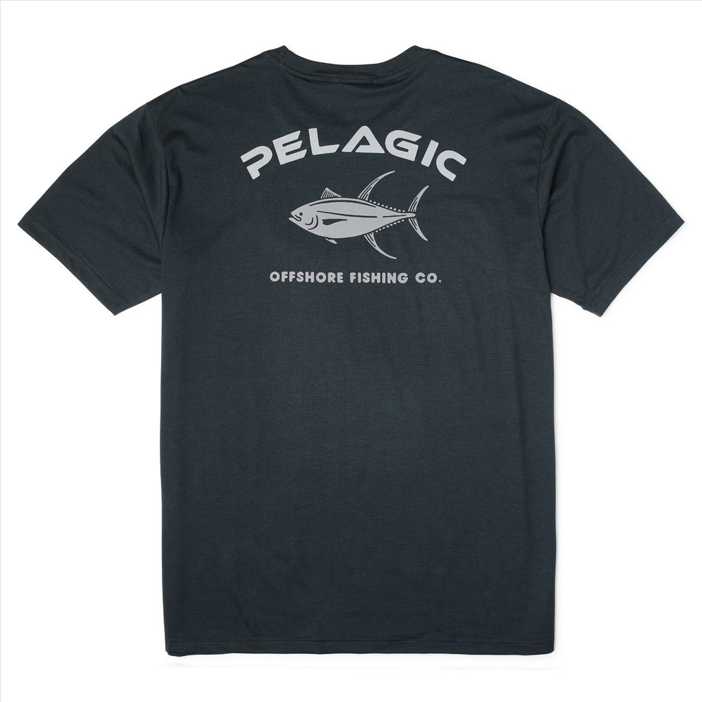 Pelagic Prem Triblend Ahi T-Shirt - Heather Navy