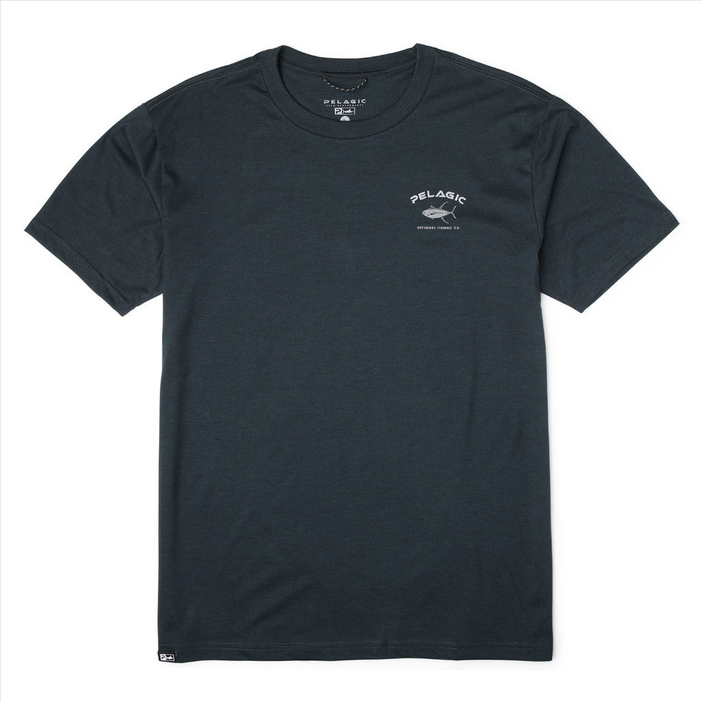 Pelagic Prem Triblend Ahi T-Shirt - Heather Navy