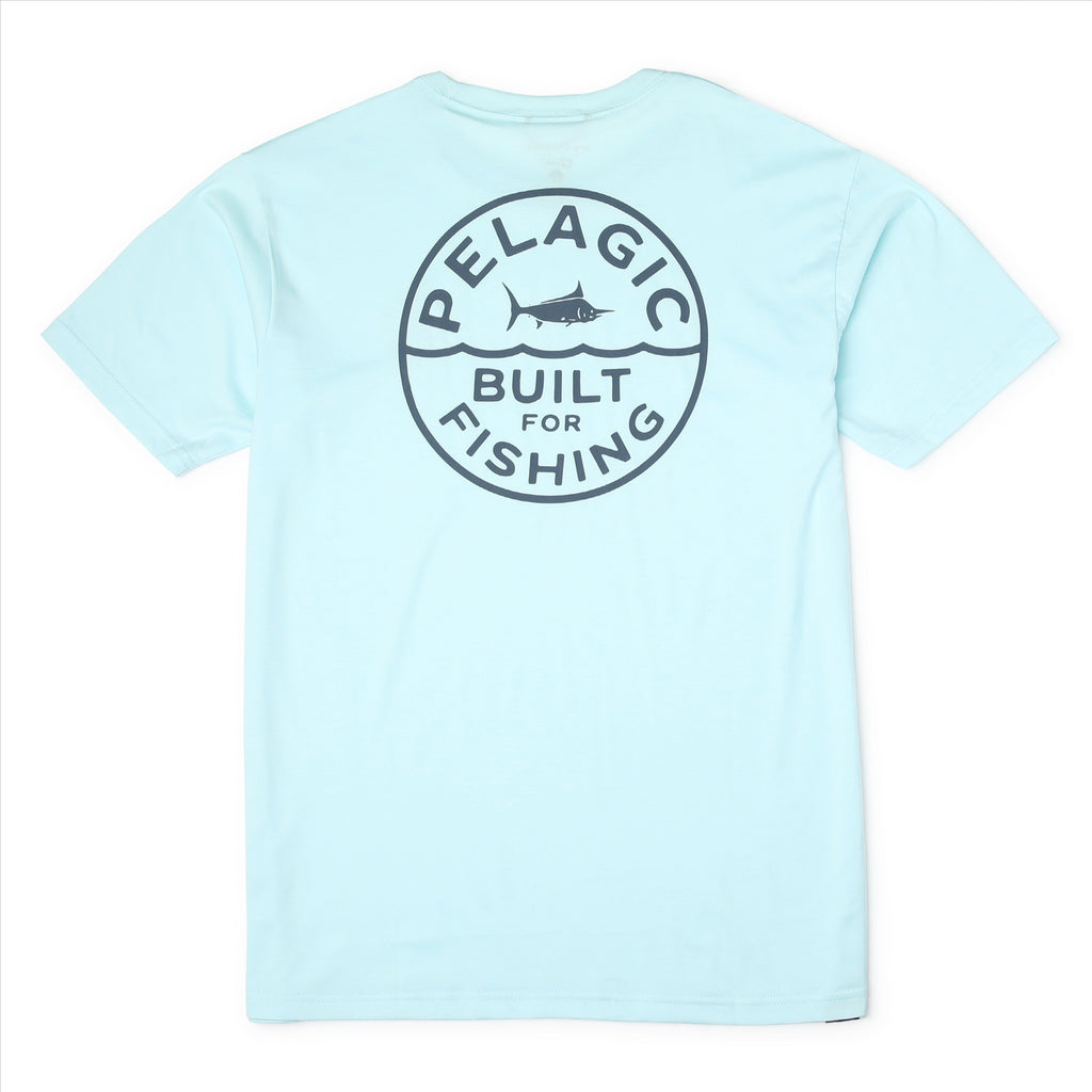 Pelagic Prem Triblend Built T-Shirt - Light Blue
