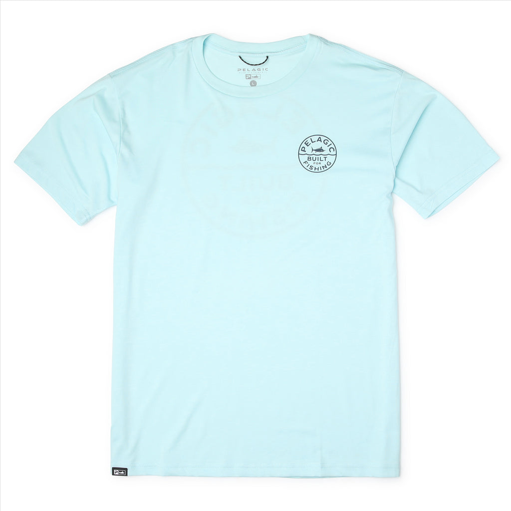 Pelagic Prem Triblend Built T-Shirt - Light Blue