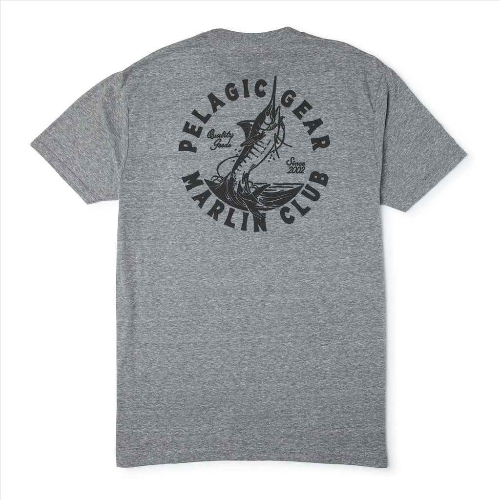 Pelagic Prem Triblend Marlin Club T-Shirt - Heather Grey