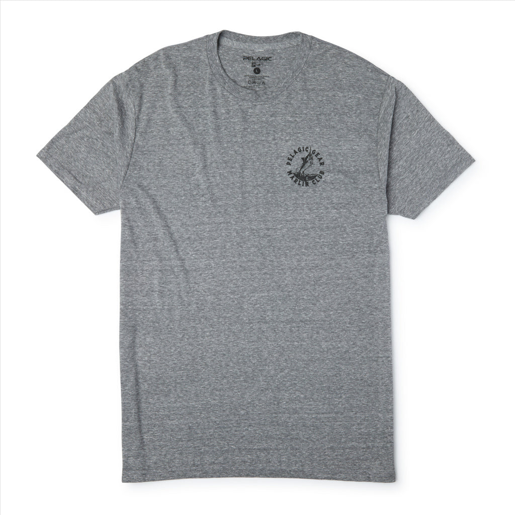 Pelagic Prem Triblend Marlin Club T-Shirt - Heather Grey