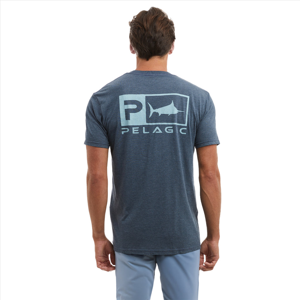 Pelagic Prem Triblend T-Shirt - Rusted Icon Petrol