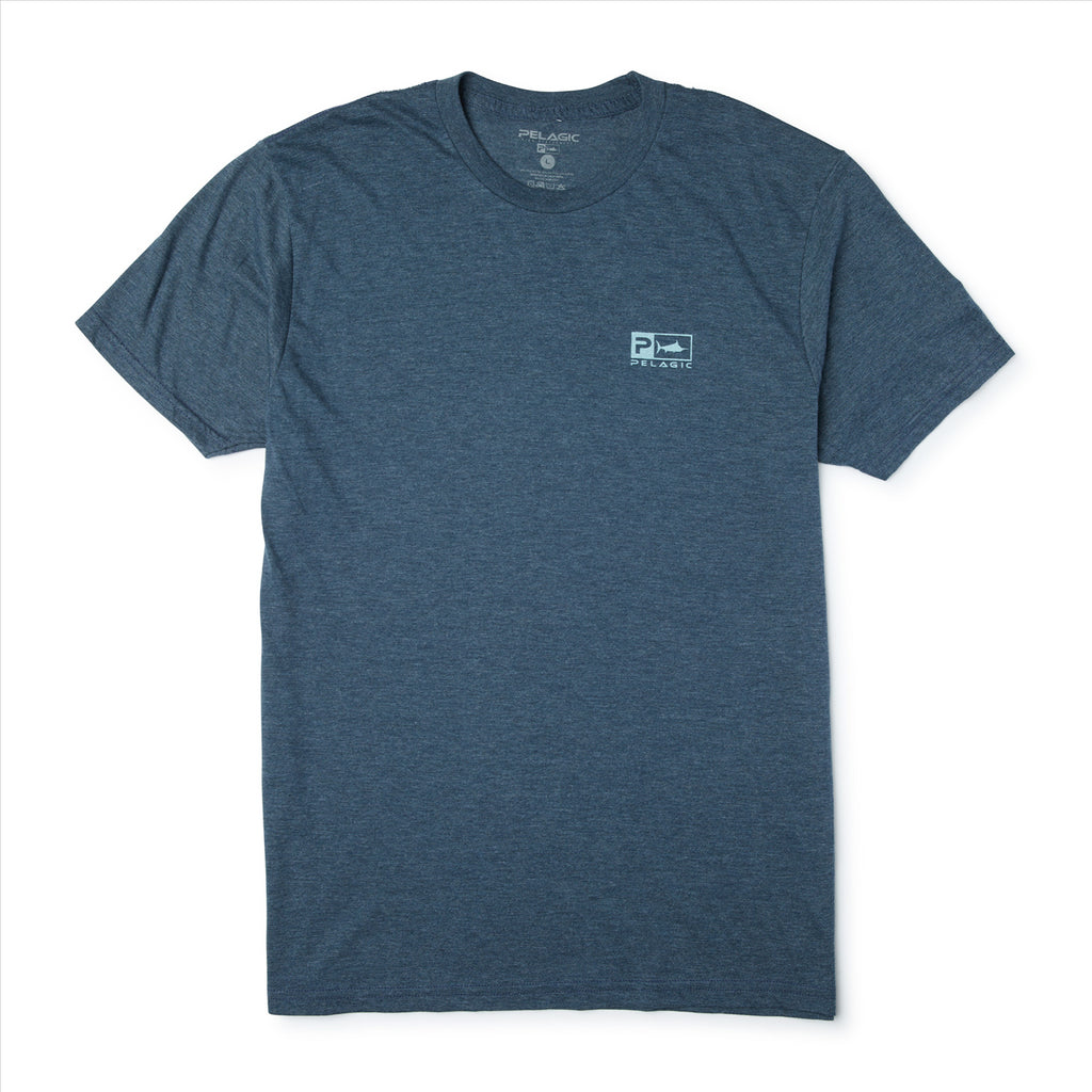 Pelagic Prem Triblend T-Shirt - Rusted Icon Petrol