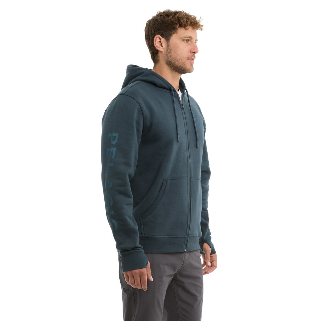 Pelagic Tanner Built Zip Fleece Hoodie - Dark Navy