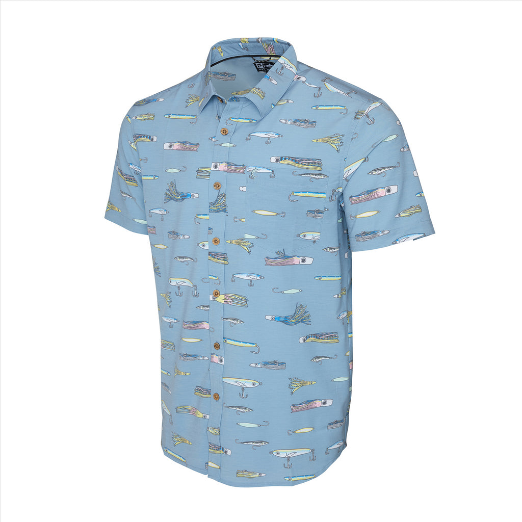 Pelagic Topshot Lured Stretch Woven - Windward Blue