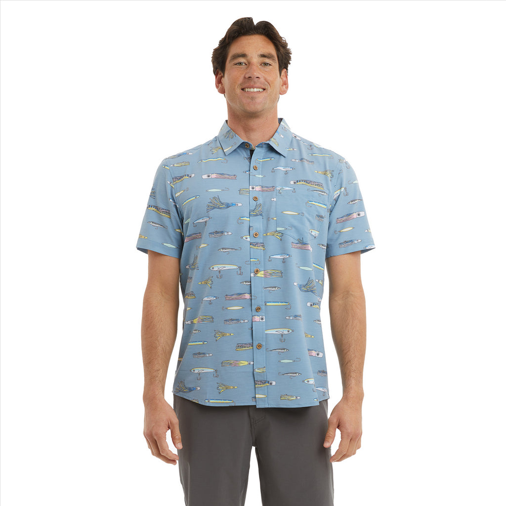 Pelagic Topshot Lured Stretch Woven - Windward Blue