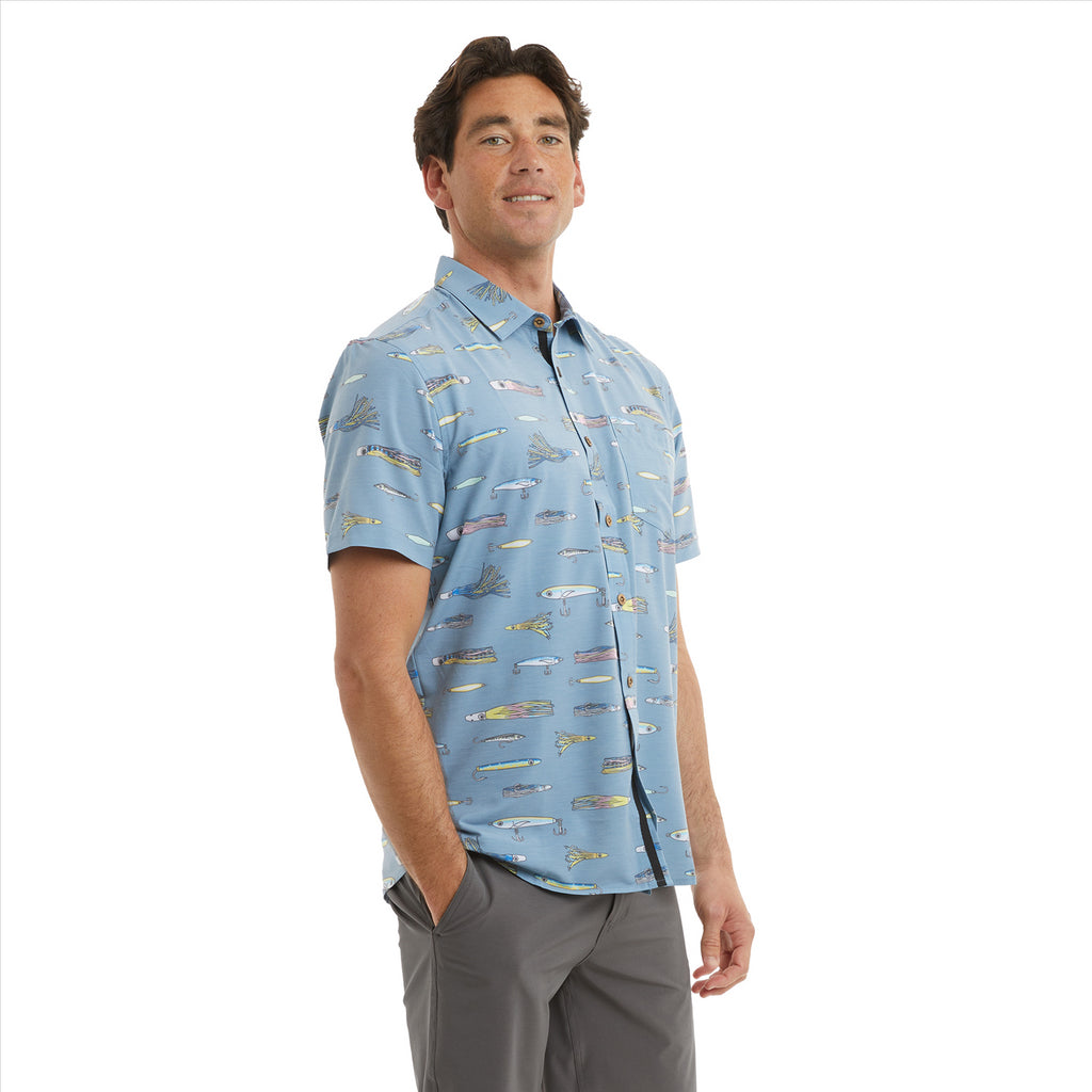 Pelagic Topshot Lured Stretch Woven - Windward Blue