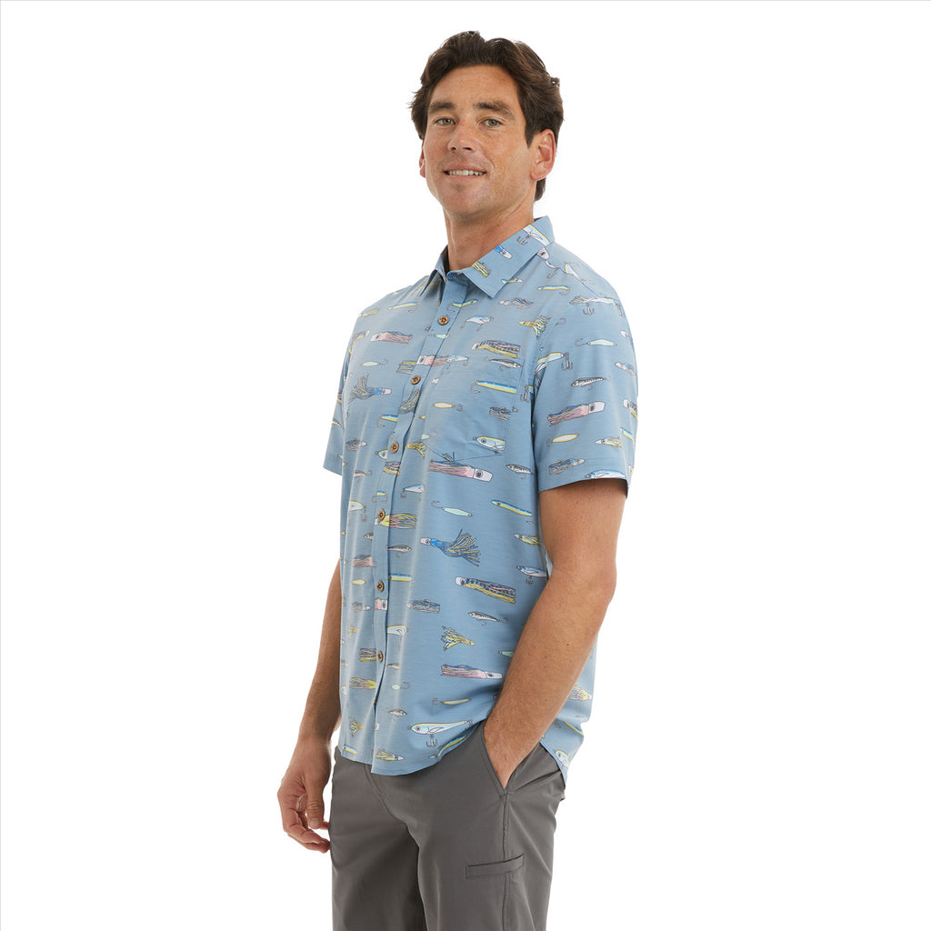 Pelagic Topshot Lured Stretch Woven - Windward Blue
