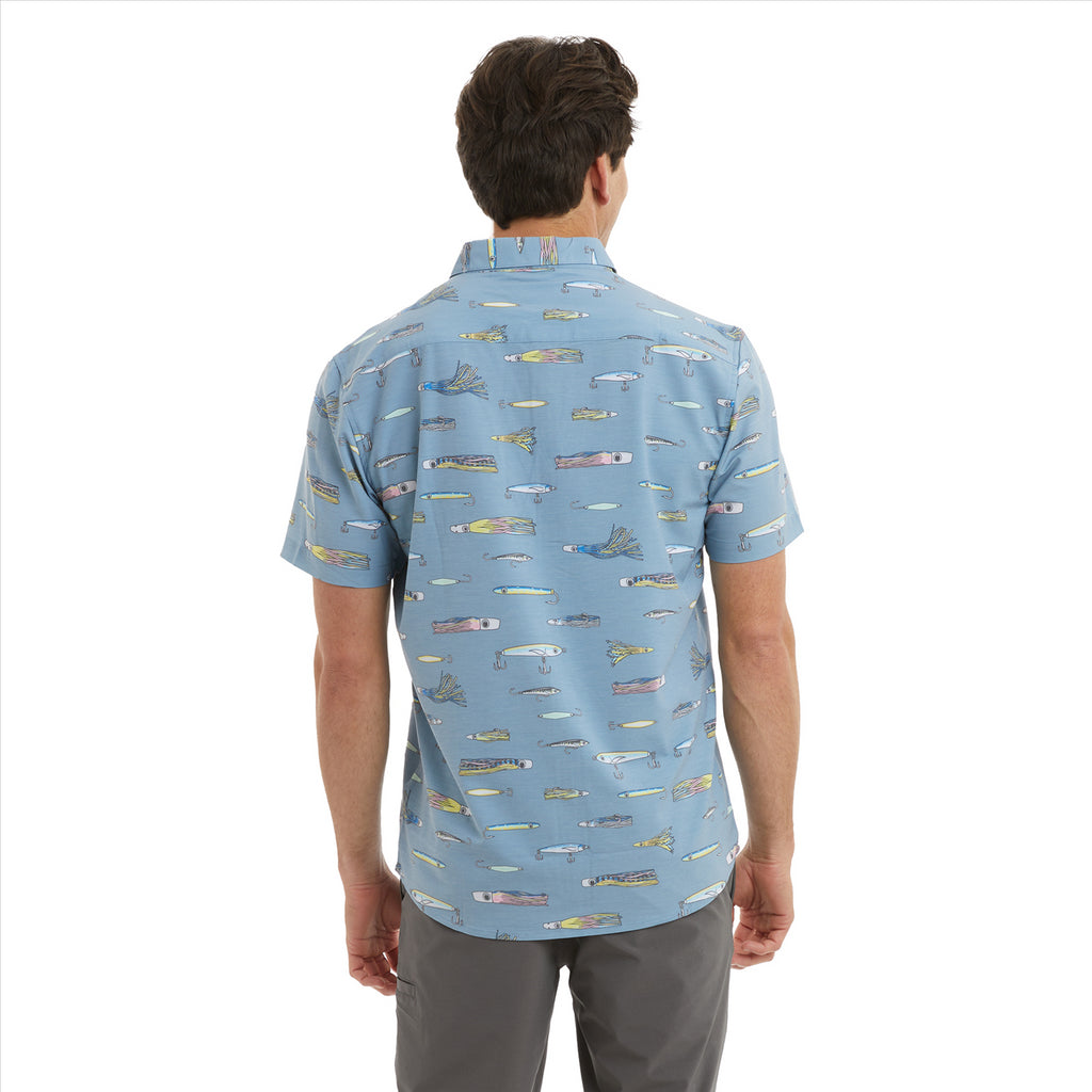 Pelagic Topshot Lured Stretch Woven - Windward Blue