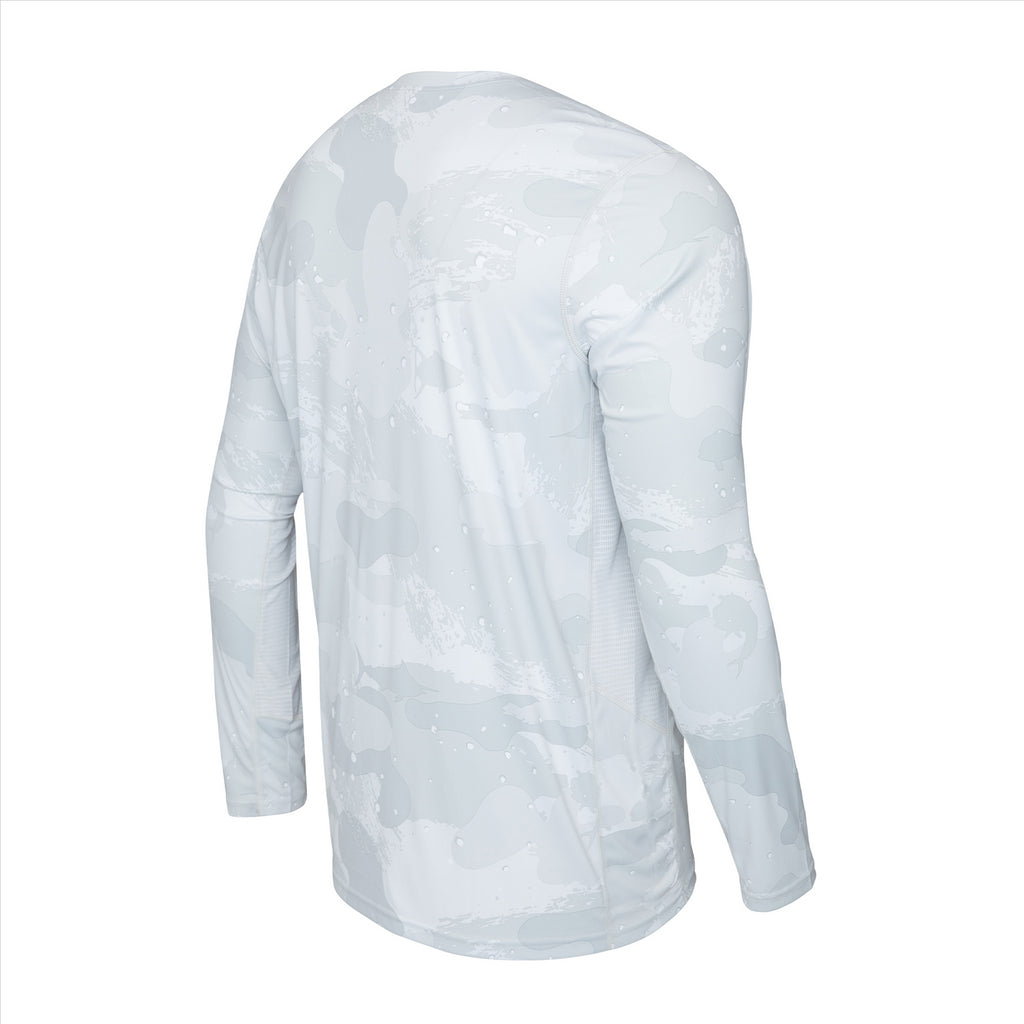 Pelagic Vaportek Fishing Shirt - Brush Camo Light Grey