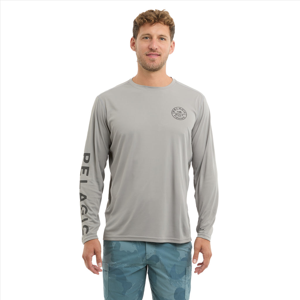 Pelagic Vaportek Built Fishing Shirt - Grey