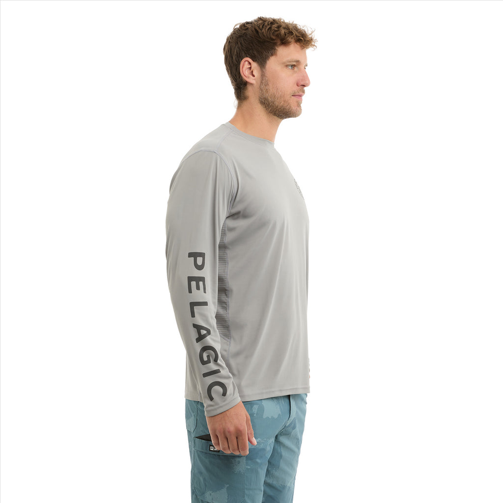 Pelagic Vaportek Built Fishing Shirt - Grey