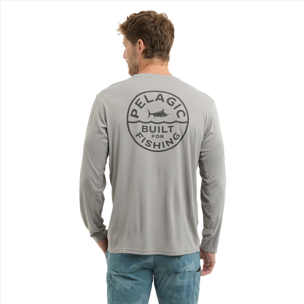 Pelagic Vaportek Built Fishing Shirt - Grey