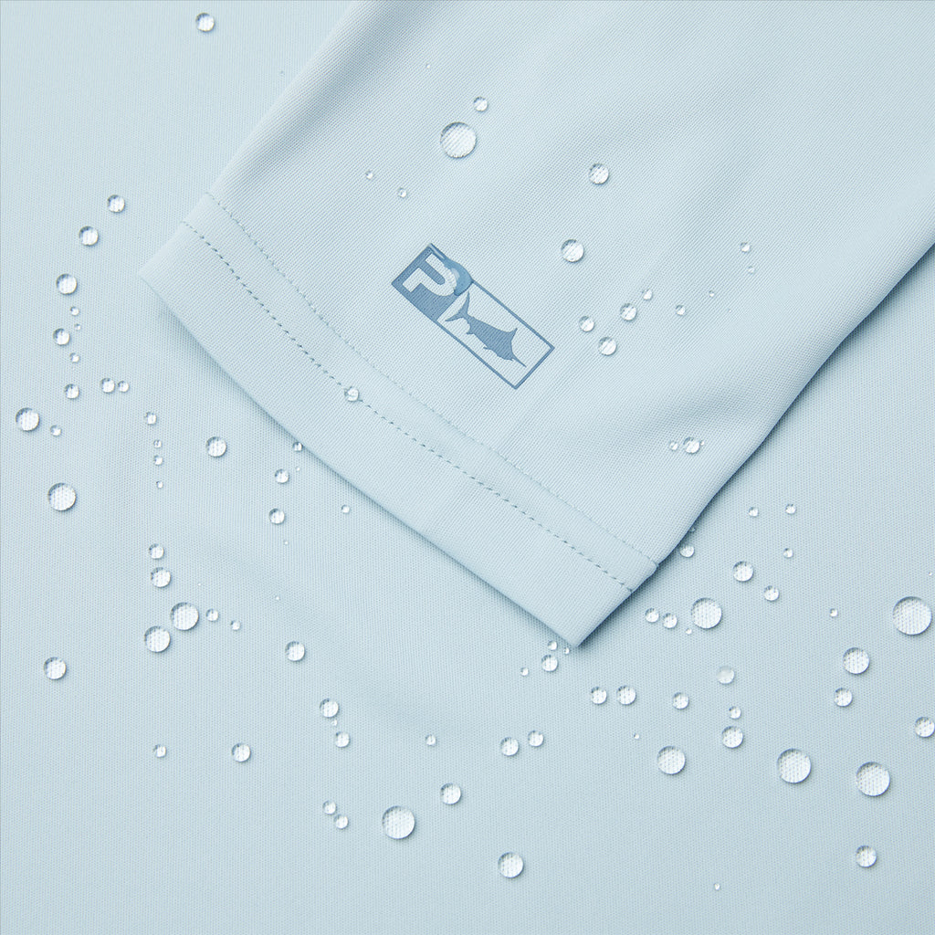 Pelagic Vaportek Goione Sporty Fishing Shirt - Blue Fog
