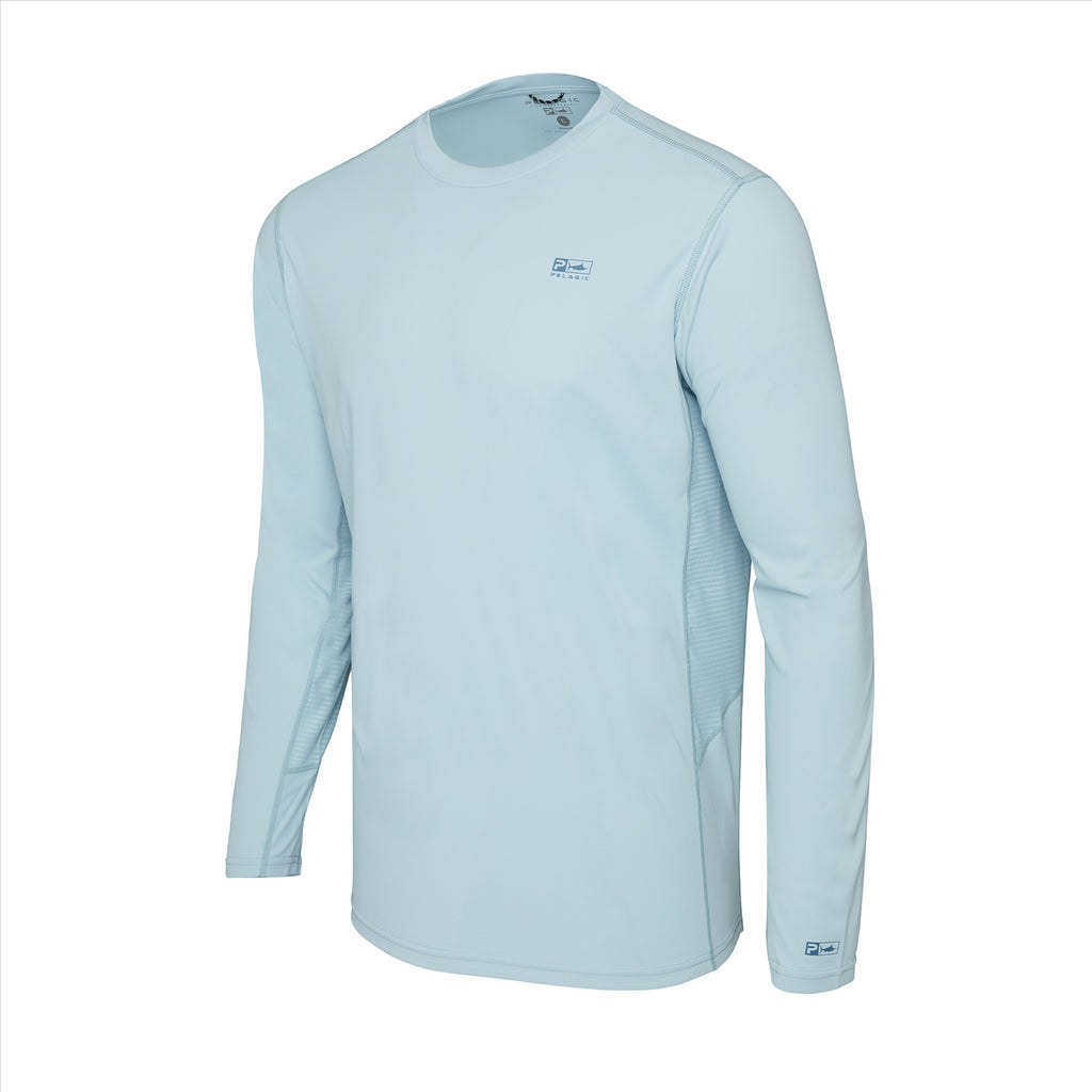 Pelagic Vaportek Goione Sporty Fishing Shirt - Blue Fog
