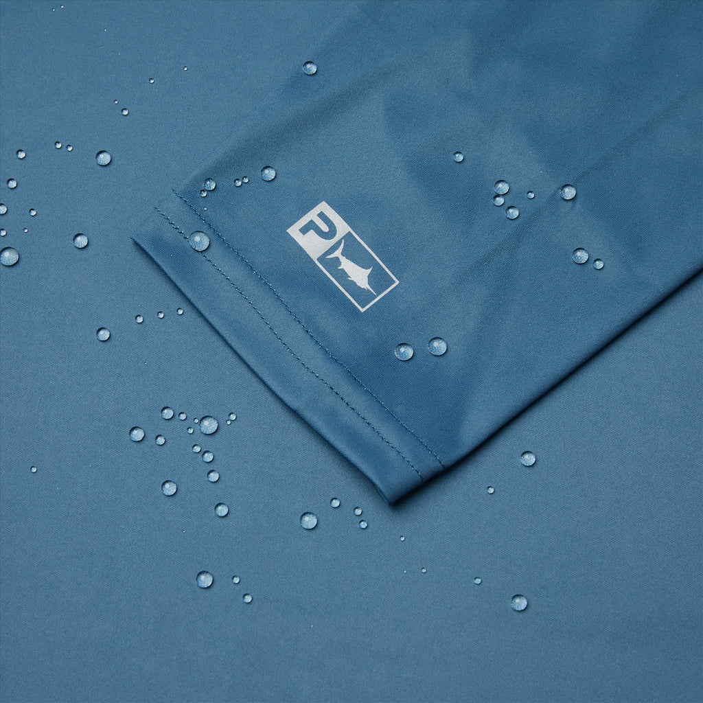 Pelagic Vaportek Hooded Fishing Shirt - Prop Wash Petrol